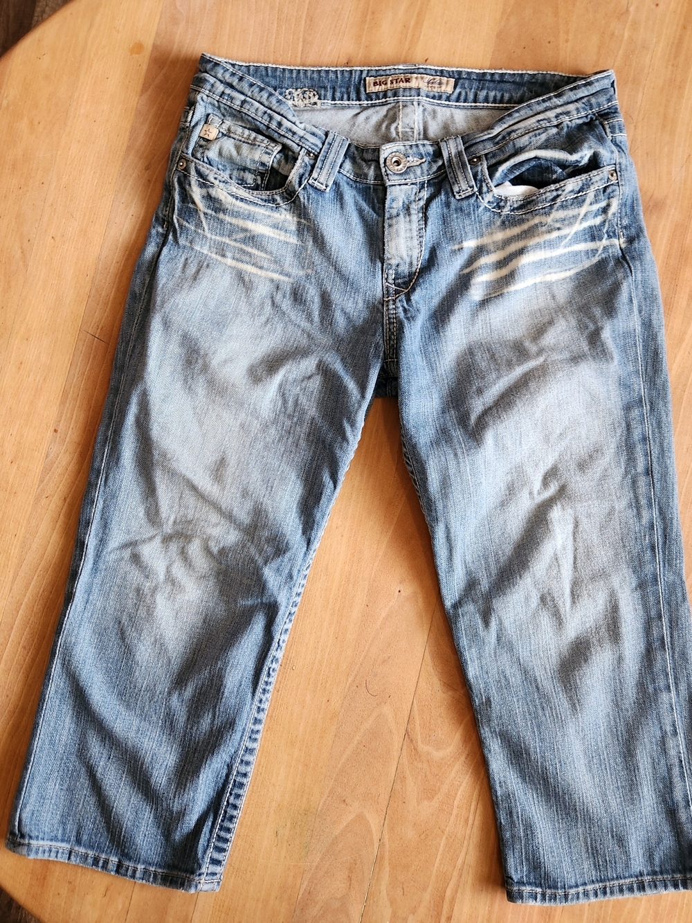 Big Star Women's Light Blue Cropped Jeans